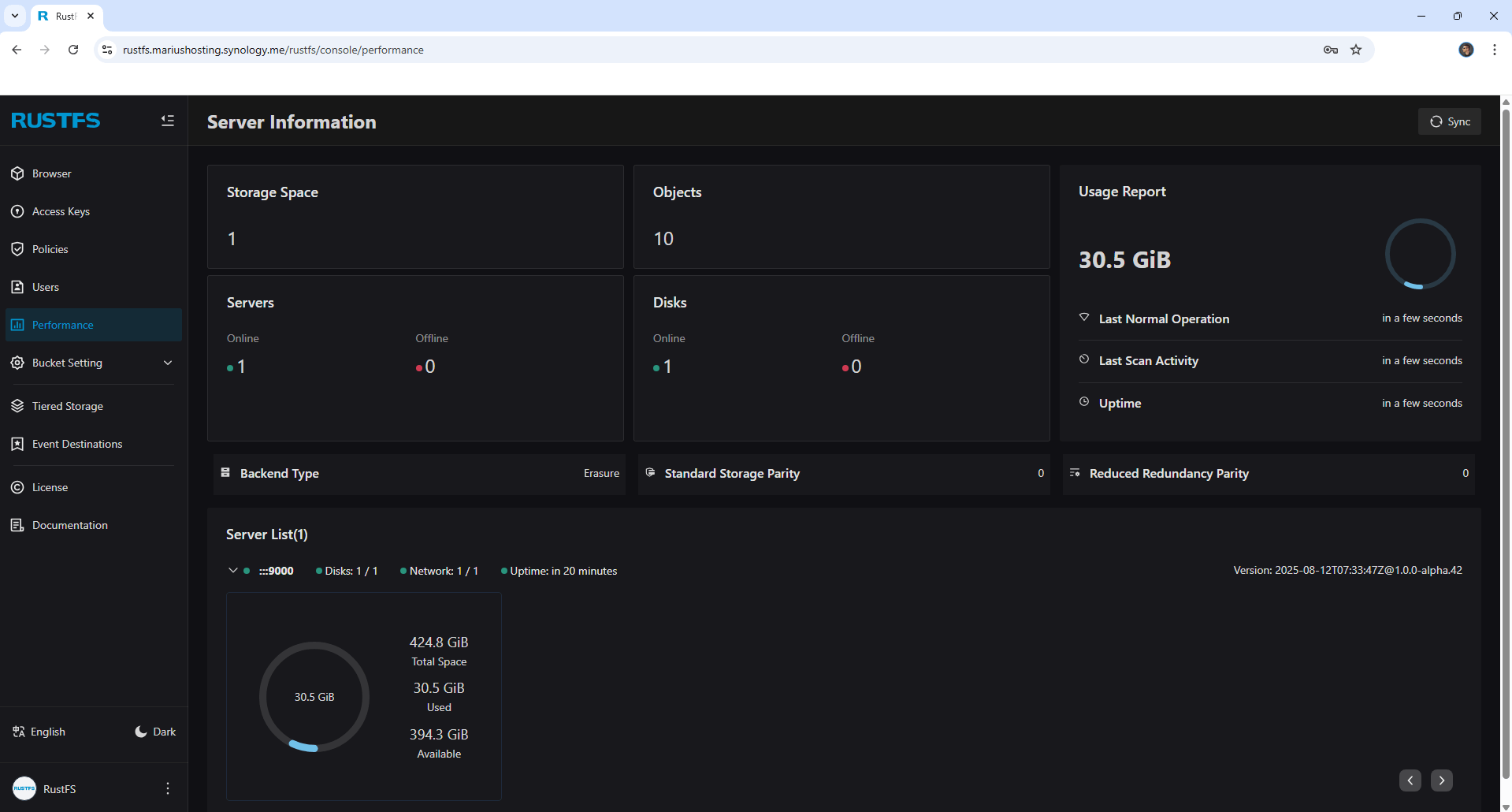 RustFS Synology NAS Set up 19