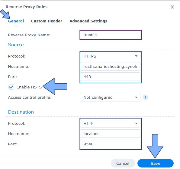 RustFS Synology NAS Set up 3