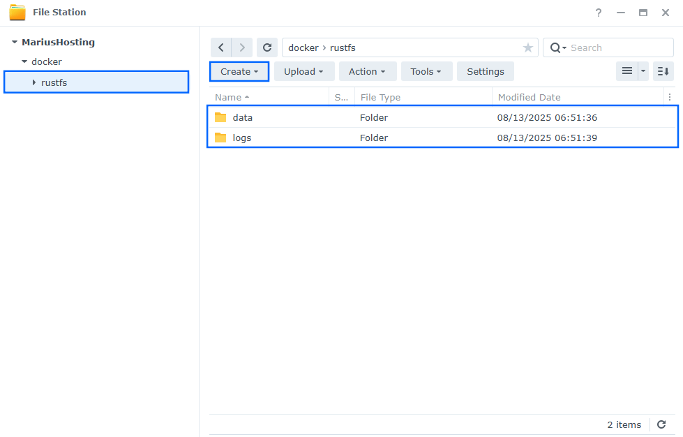 RustFS Synology NAS Set up 7