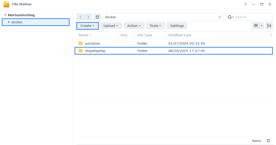 ShipShipShip Synology NAS Set up 1