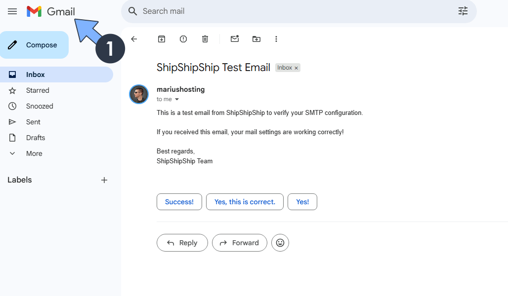 ShipShipShip Synology NAS Set up 9 Email Notification