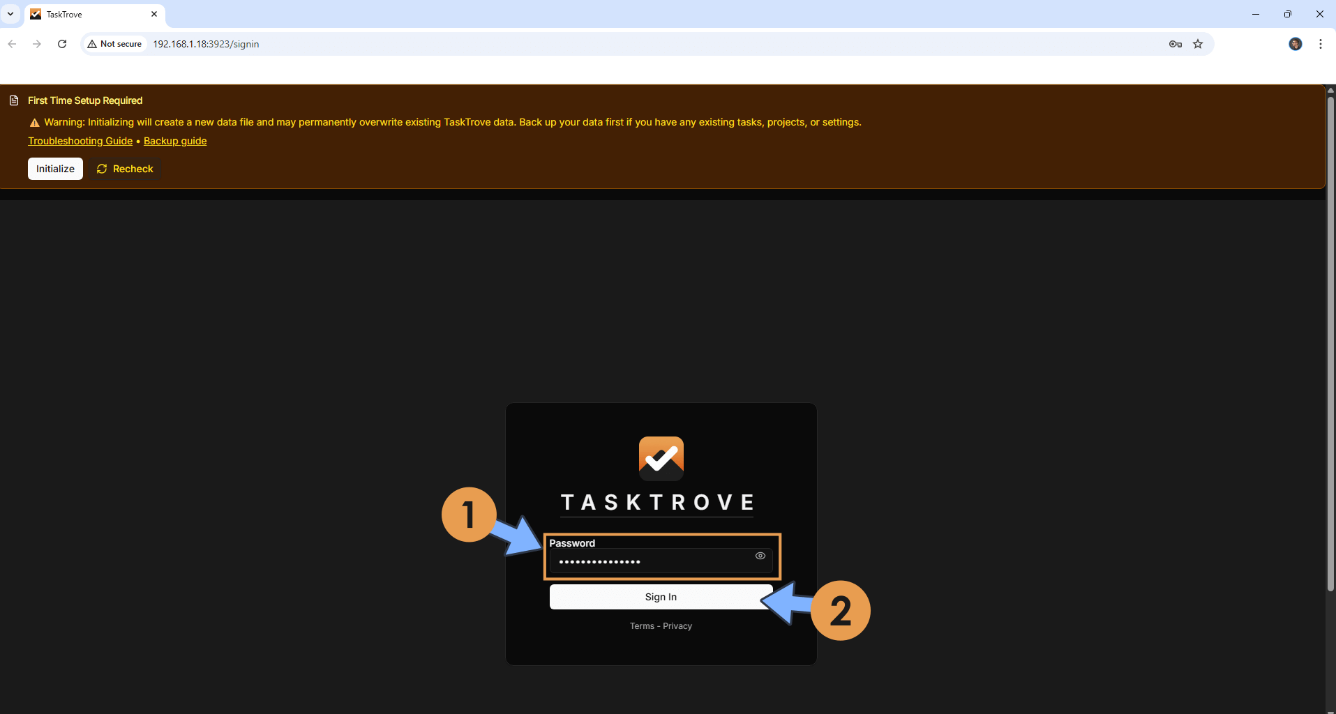 TaskTrove Synology NAS Set up 5 new 2026