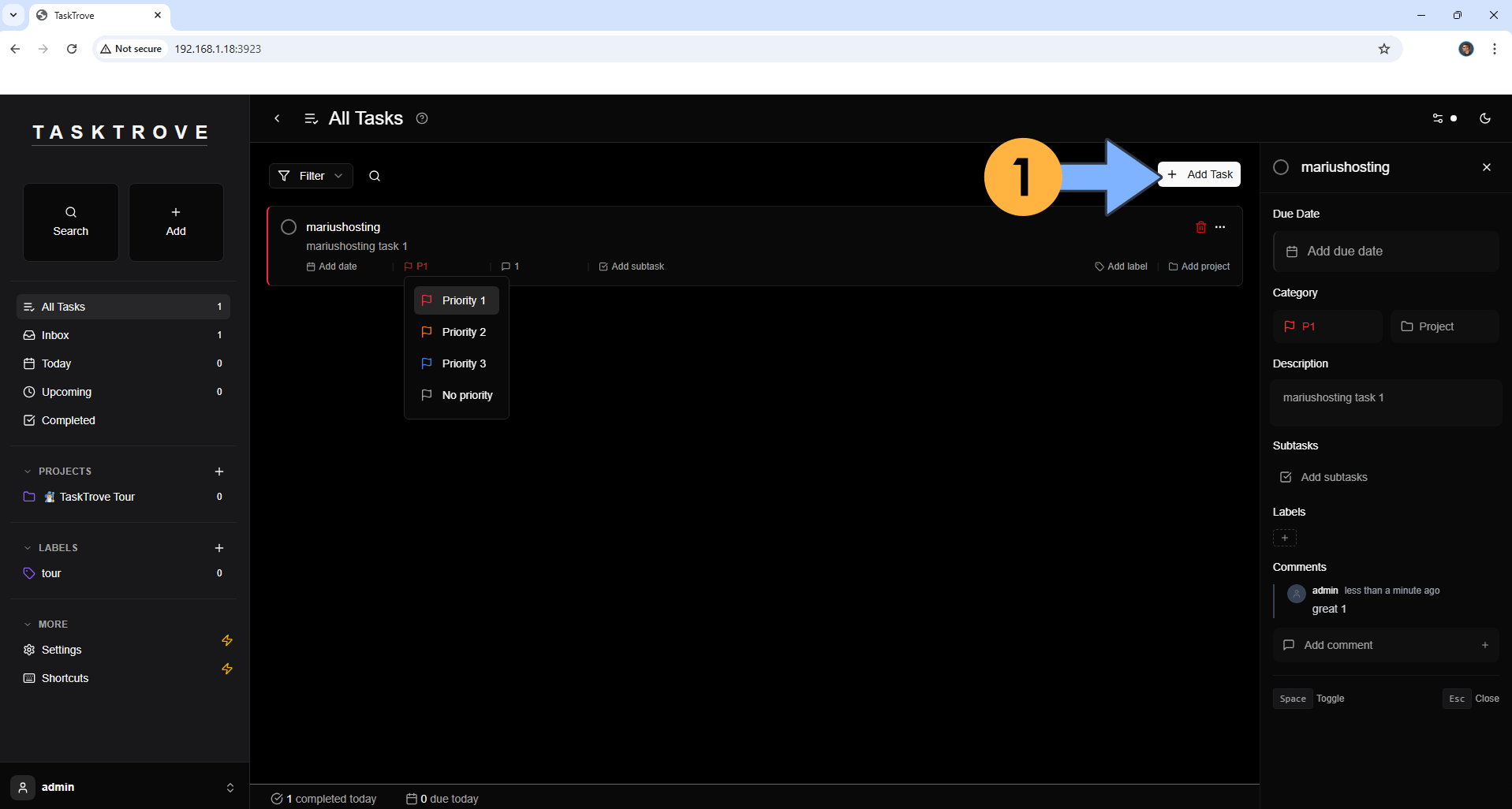 TaskTrove Synology NAS Set up 5