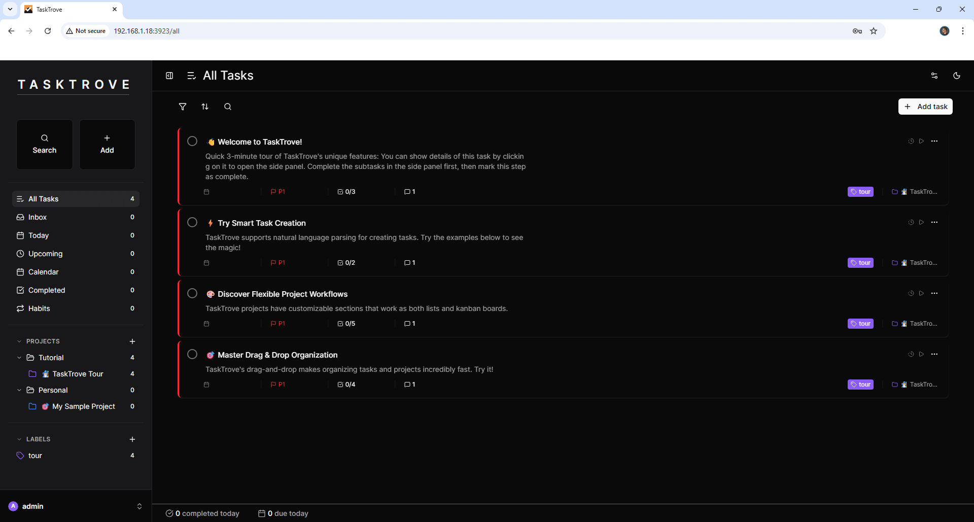 TaskTrove Synology NAS Set up 6 new 2026