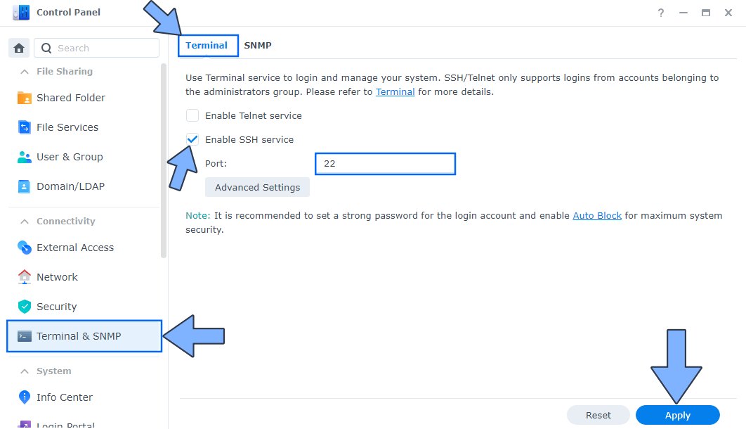 Termix Synology NAS Set up 7