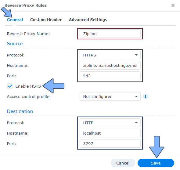 Zipline Synology NAS Set up 3