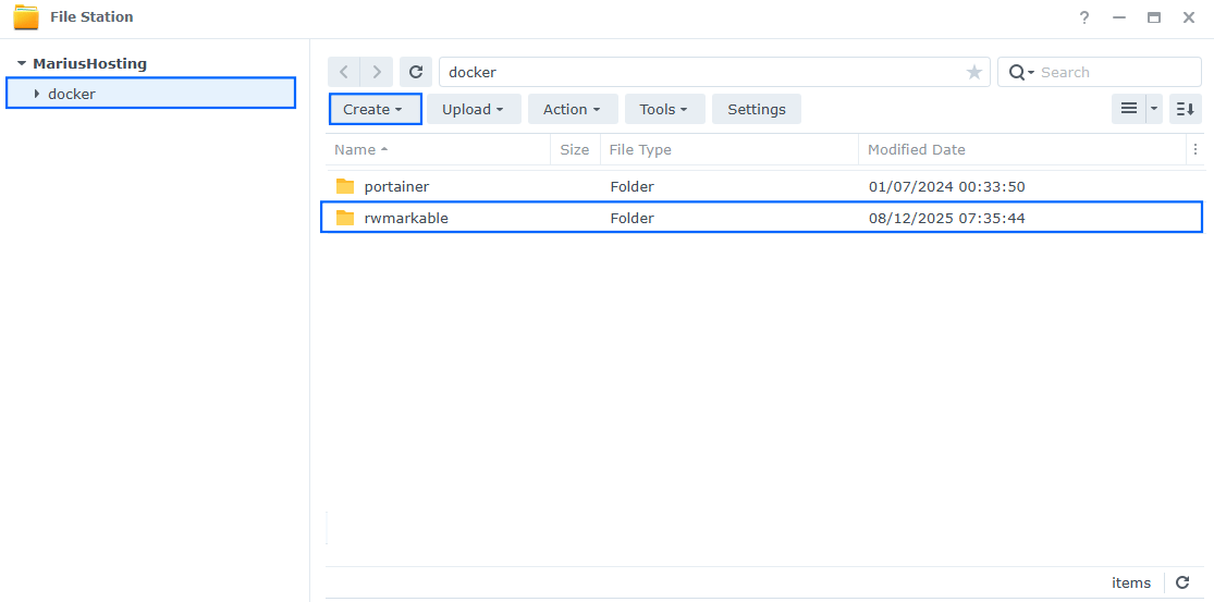 rwMarkable Synology NAS Set up 1
