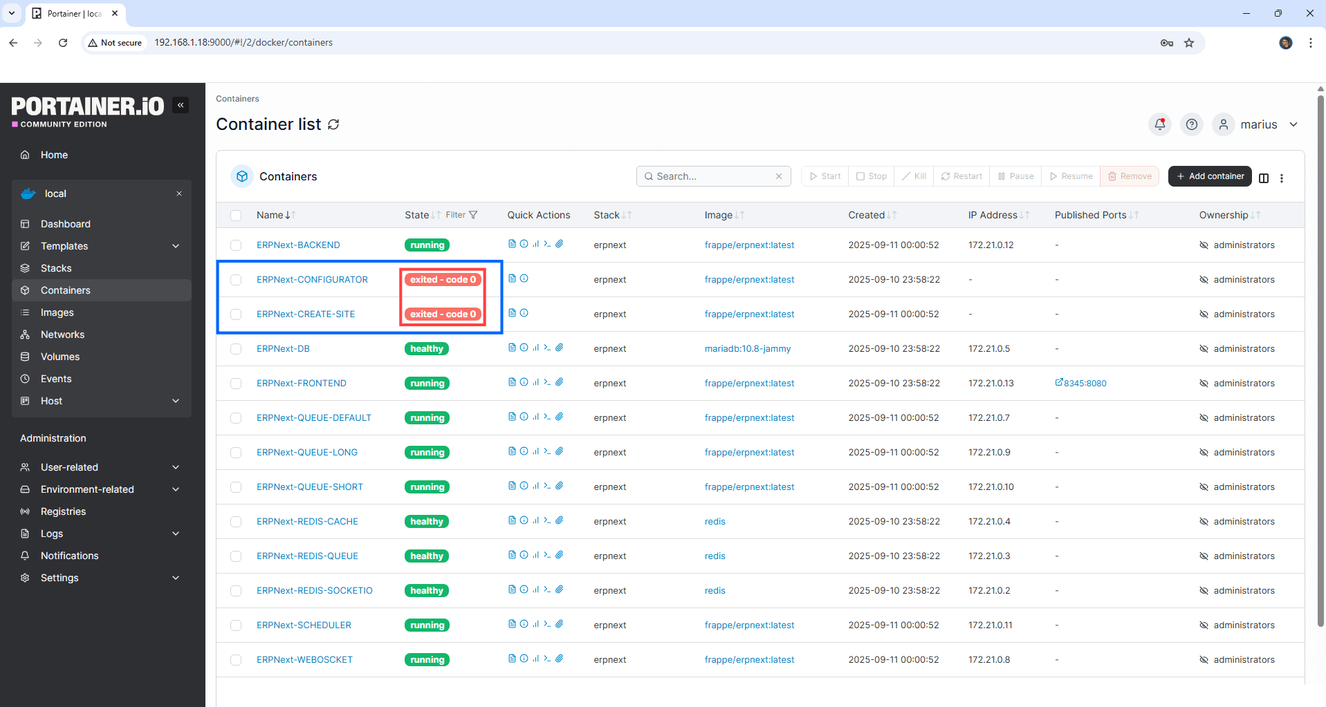 ERPNext UGREEN NAS Set up 7