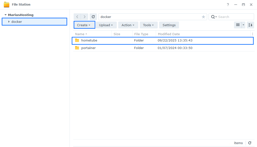 HomeTube Synology NAS Set up 1