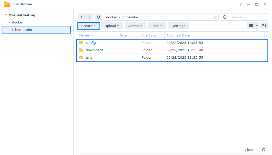 HomeTube Synology NAS Set up 2