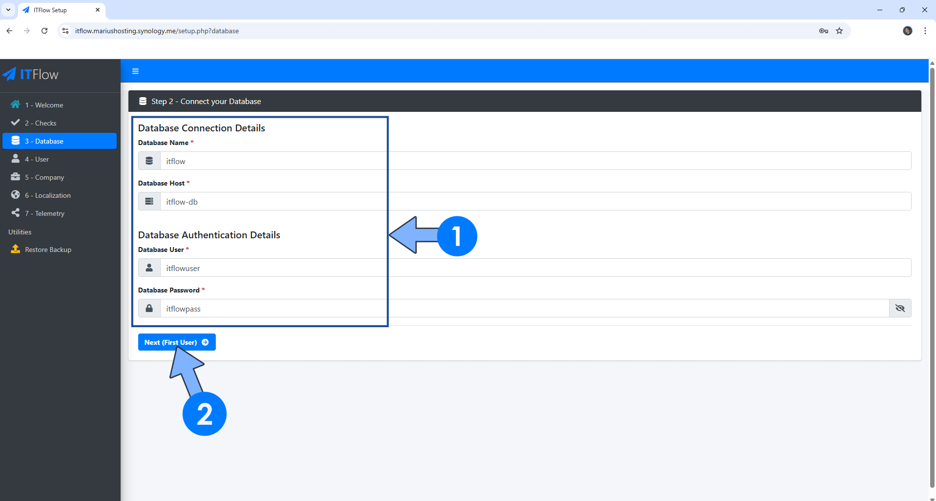 ITFlow Synology NAS Set up 13