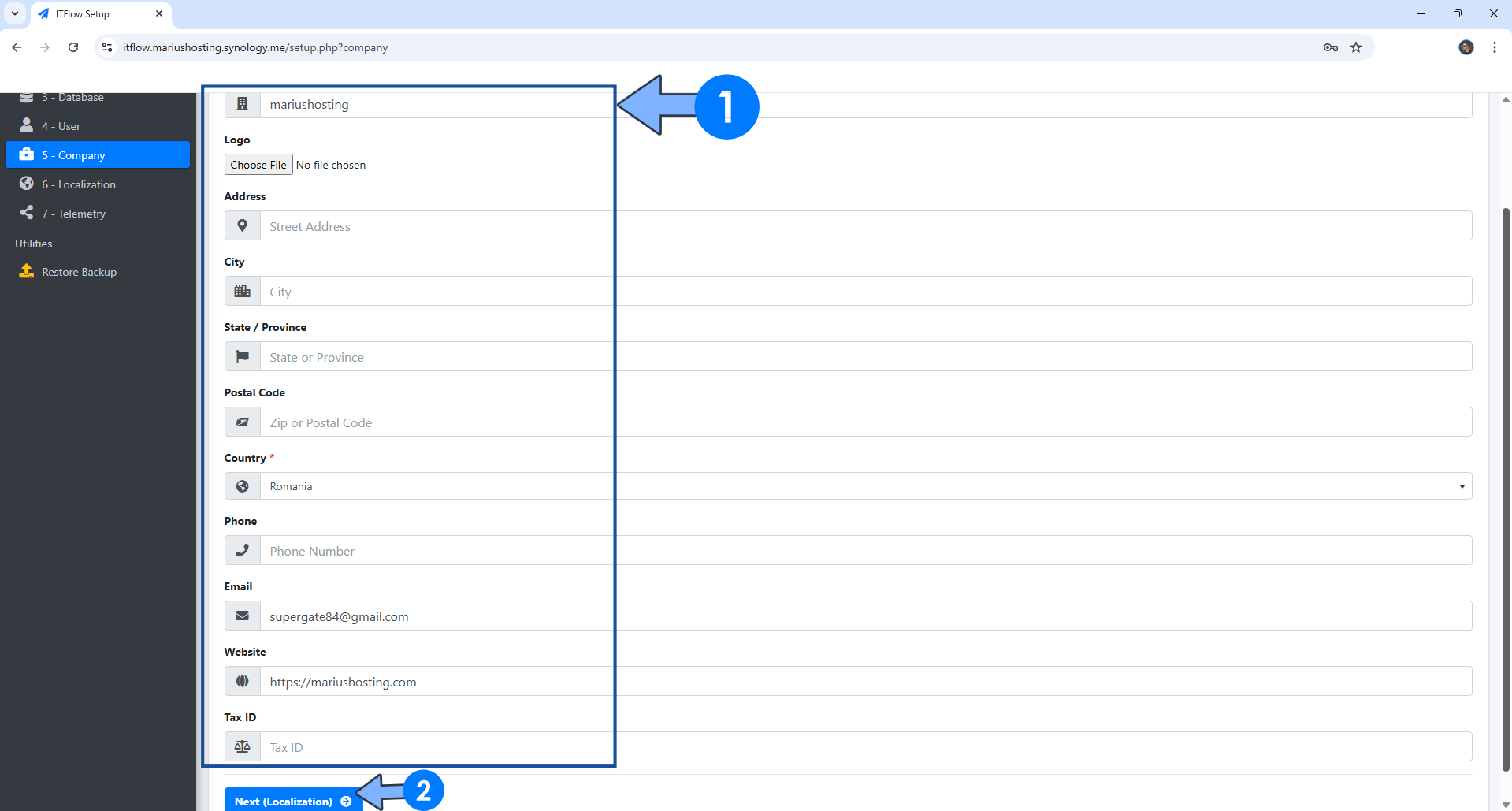 ITFlow Synology NAS Set up 15