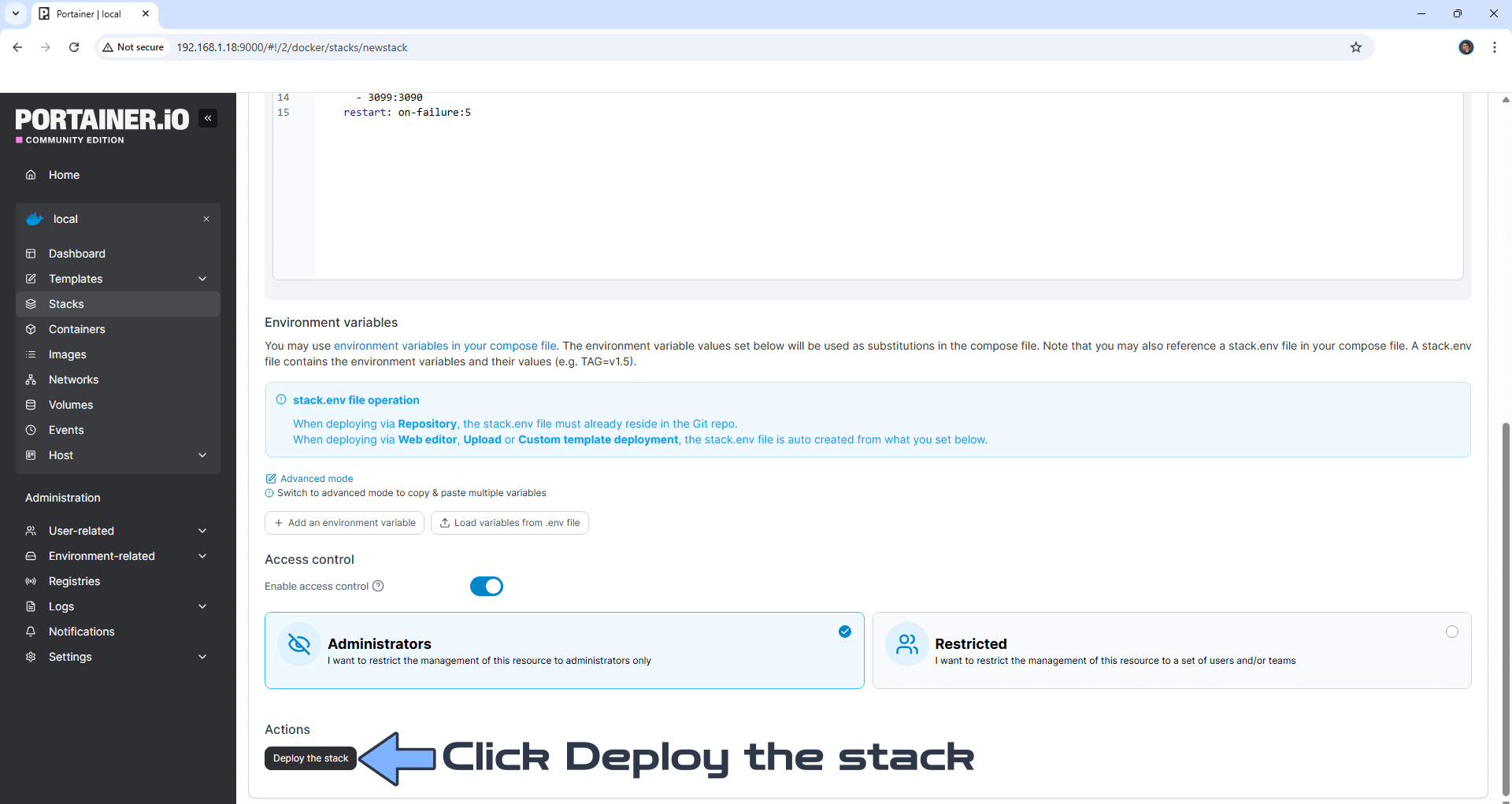 Invoice Generator Synology NAS Set up 2