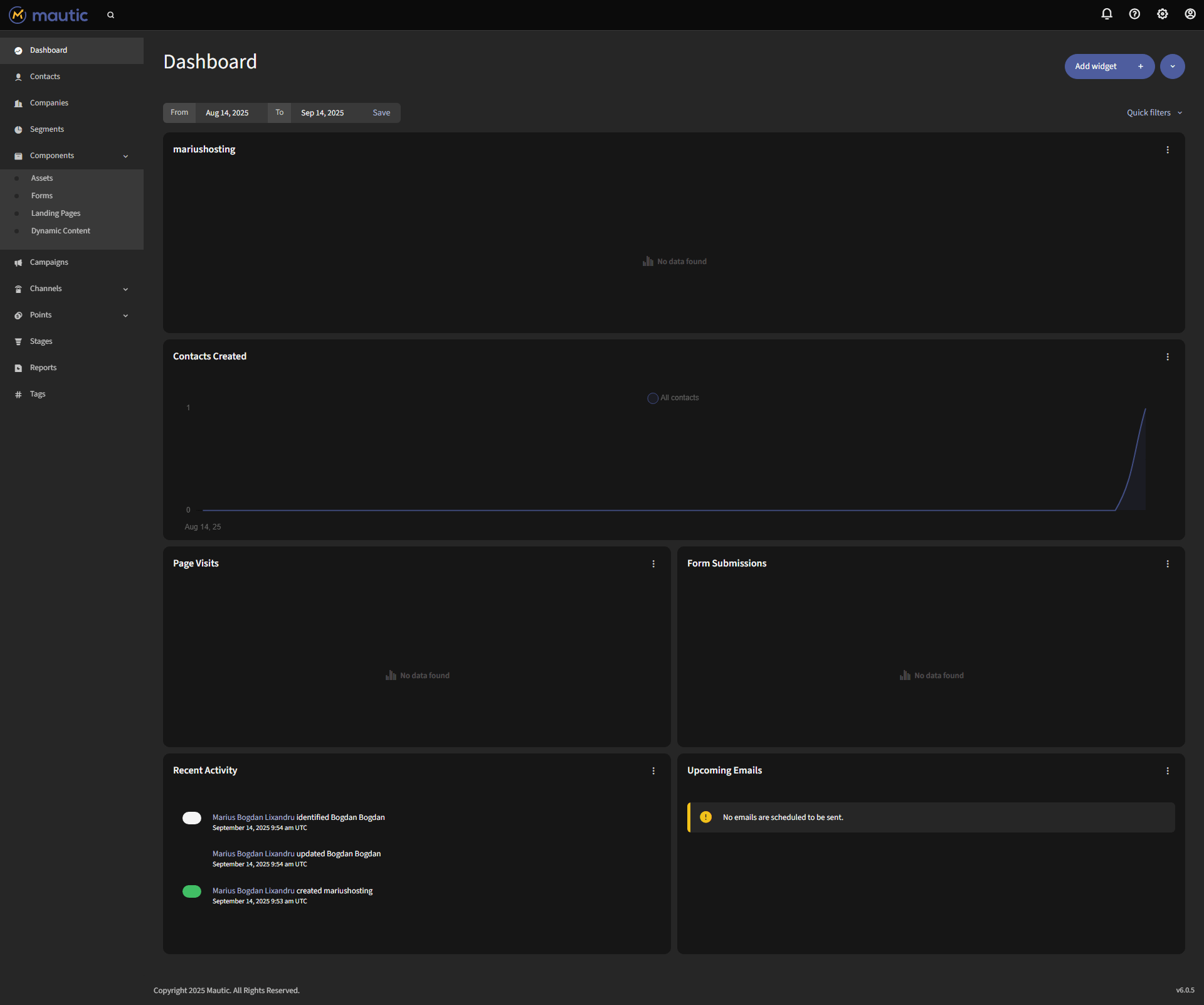 Mautic 6 Synology Set up 16