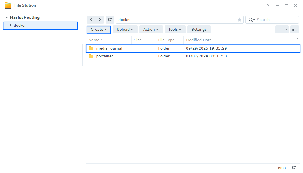 Media Journal Synology NAS Set up 1