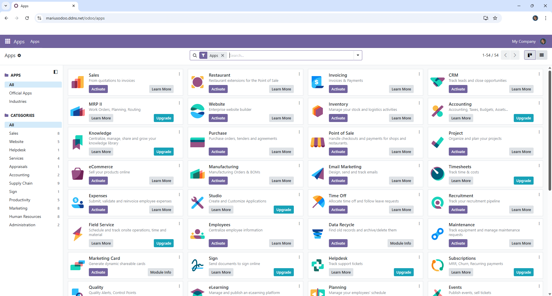 Odoo UGREEN NAS Set up 11 new 2026