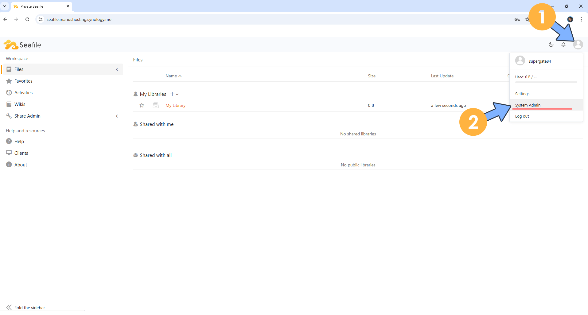 Seafile 13 Synology NAS Set up 11