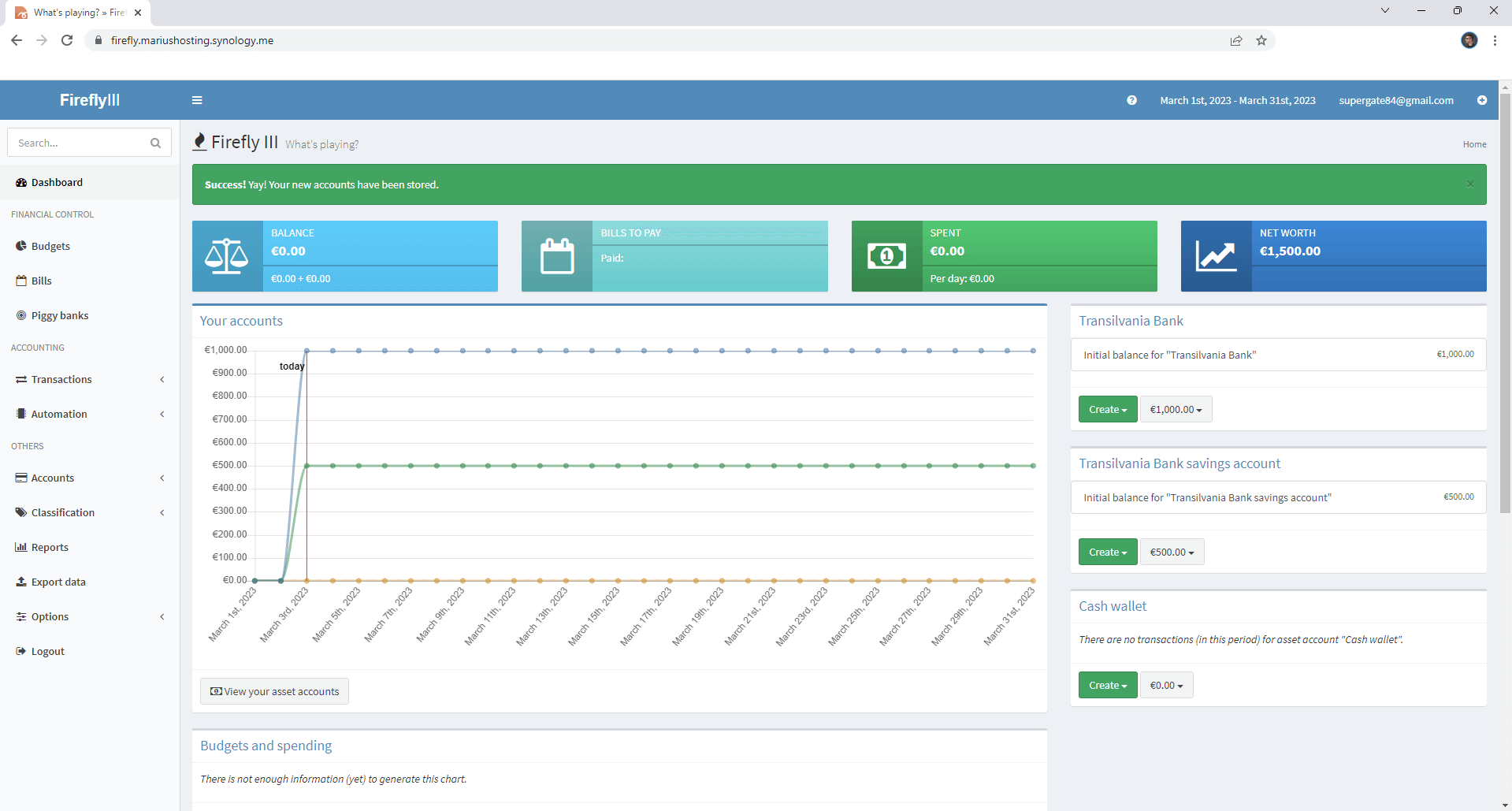Firefly III PostgreSQL Importer Synology NAS Set up 16