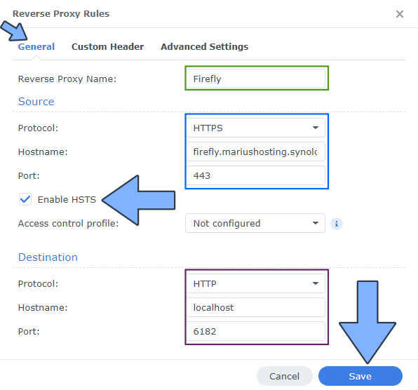 Firefly III PostgreSQL Importer Synology NAS Set up 3