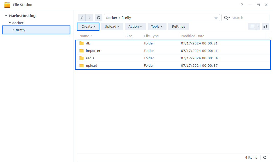 Firefly III PostgreSQL Importer Synology NAS Set up 7