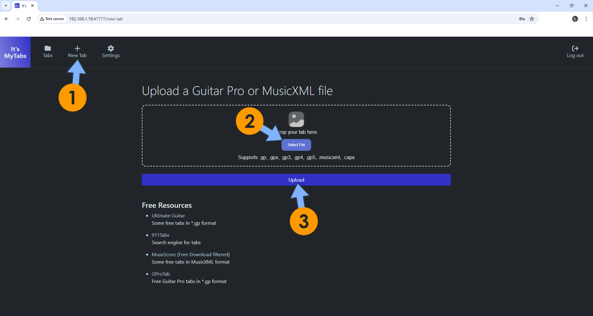 It's MyTabs Synology NAS Set up 5