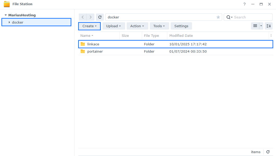 LinkAce Synology NAS Set up 1
