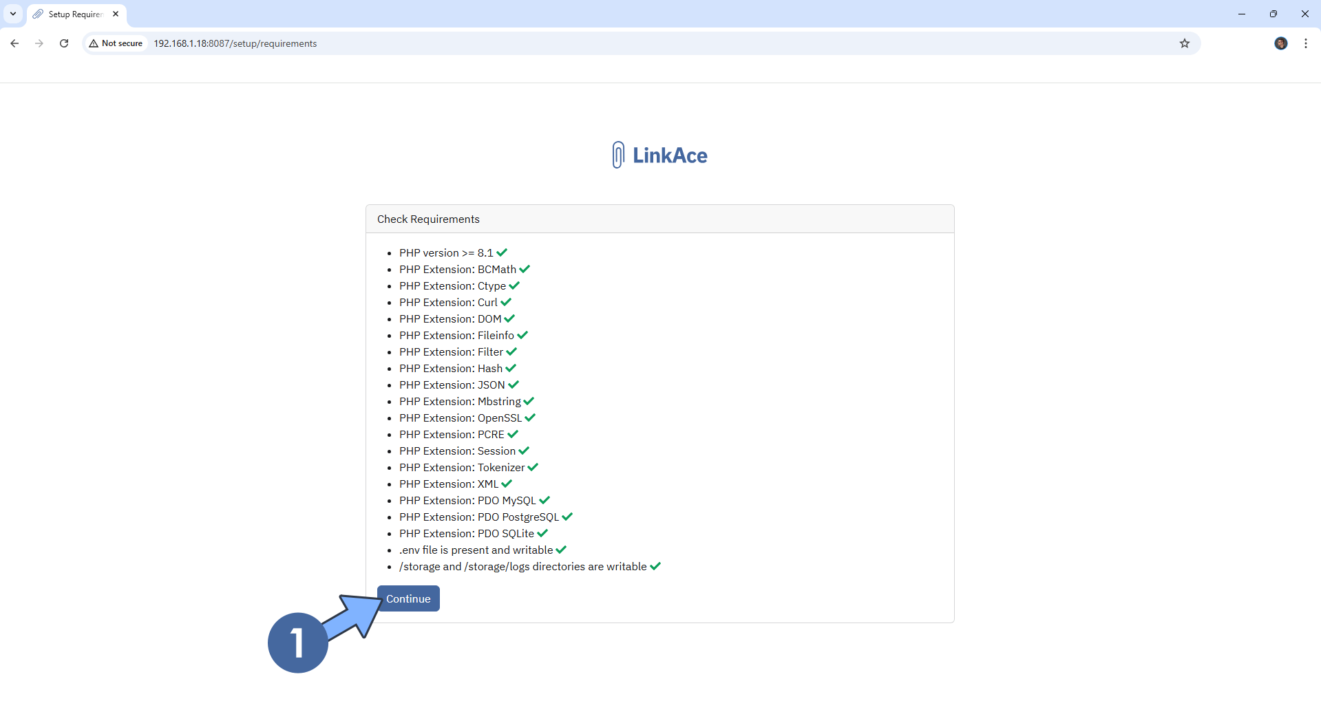 LinkAce Synology NAS Set up 6