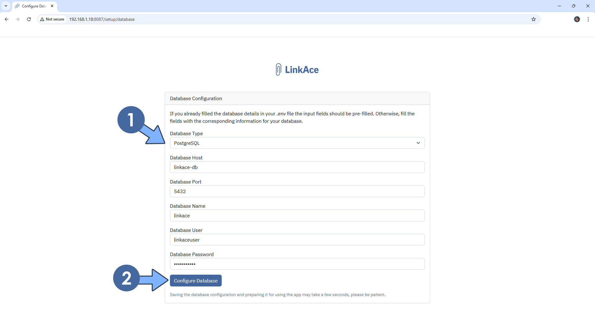 LinkAce Synology NAS Set up 7