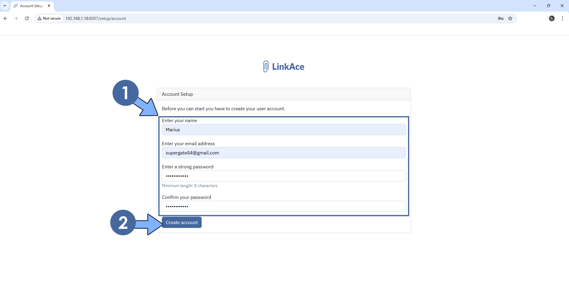 LinkAce Synology NAS Set up 8