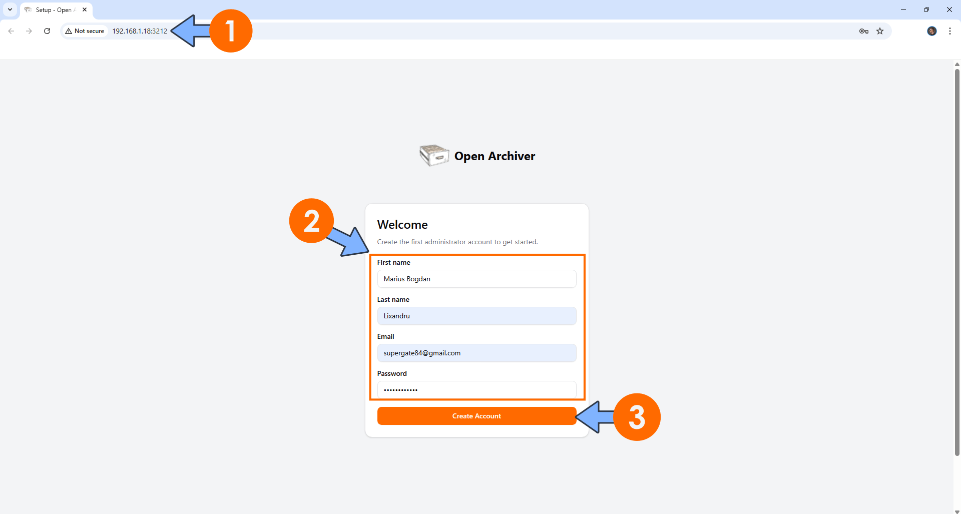 Open Archiver Synology NAS Set up 5