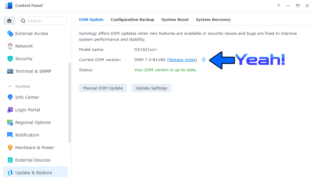 Synology DSM 7.3-81180 Released 5