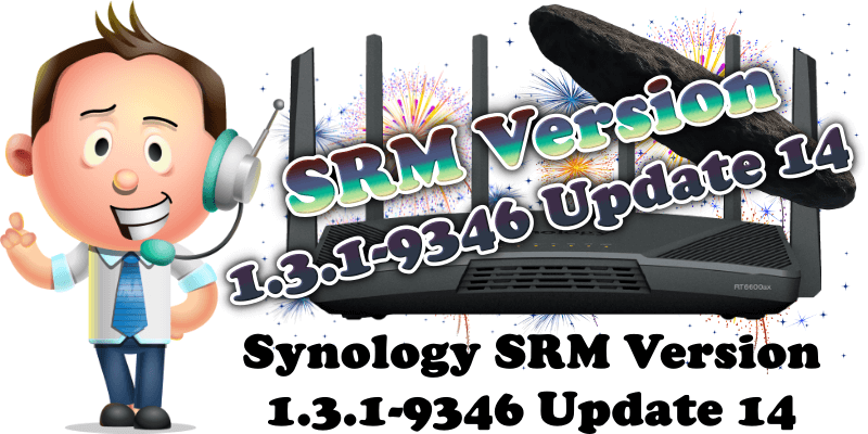 Synology SRM Version 1.3.1-9346 Update 14