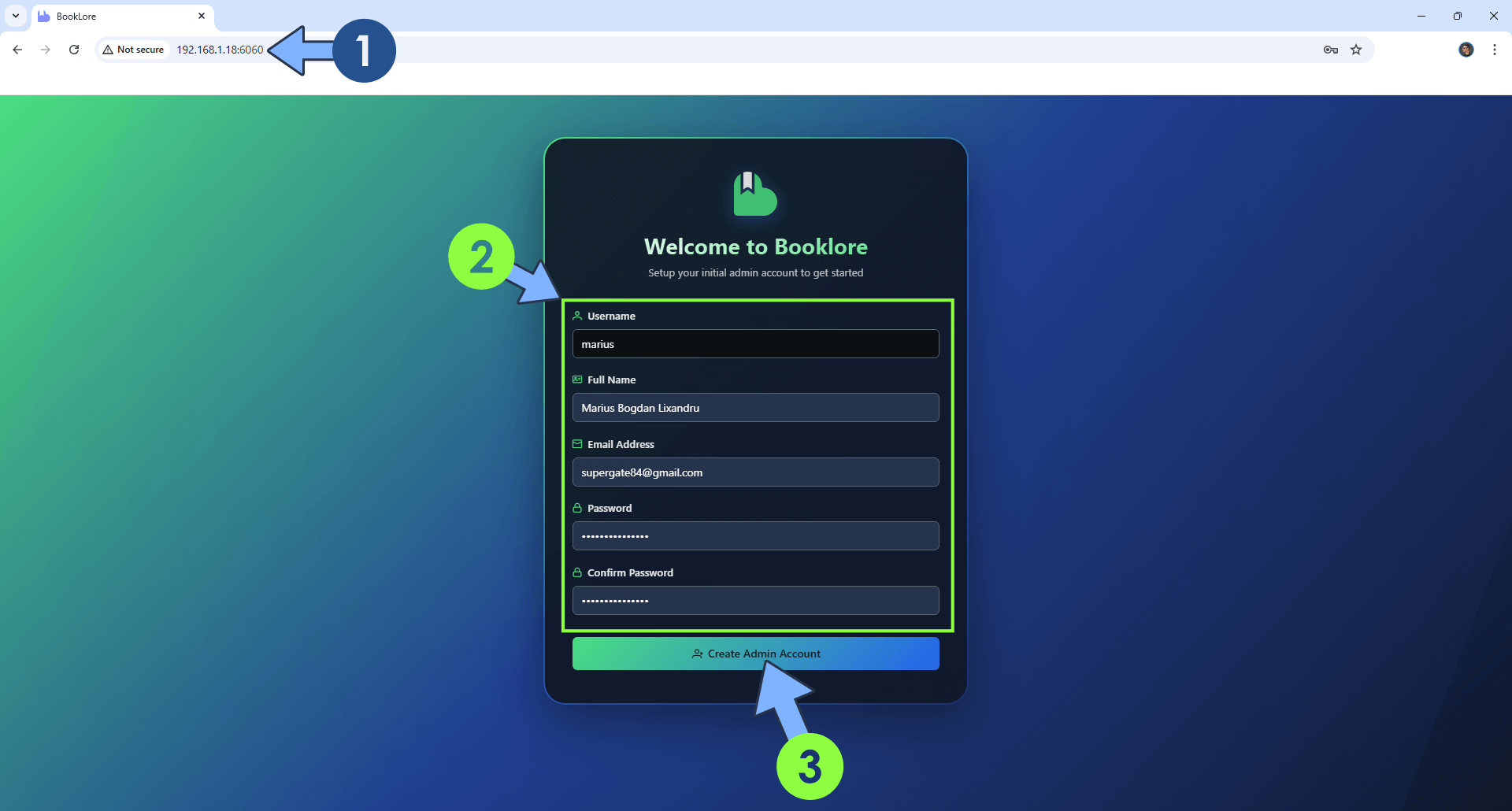 UGREEN Install BookLore Set up 3 new 2029