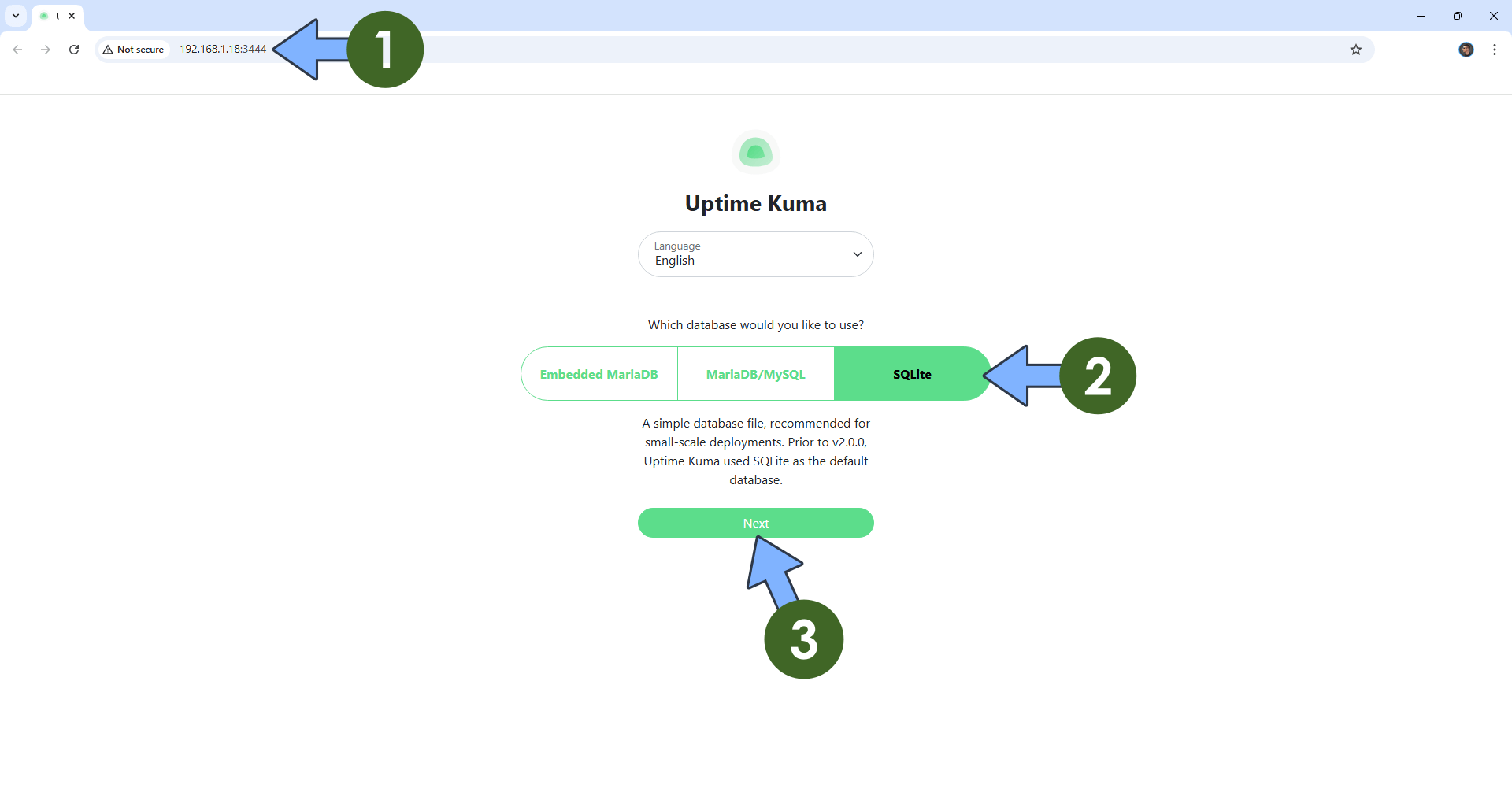 Uptime Kuma UGREEN NAS Set up 4