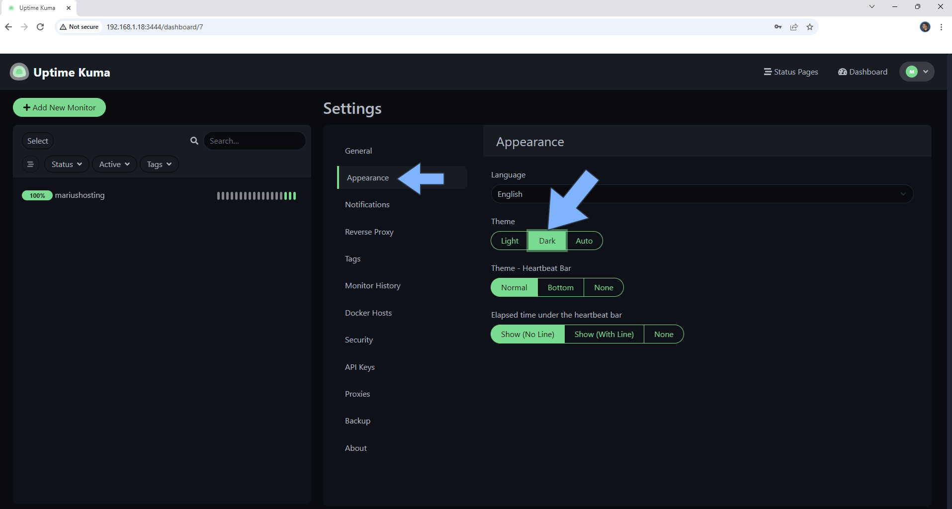 Uptime Kuma UGREEN NAS Set up 8