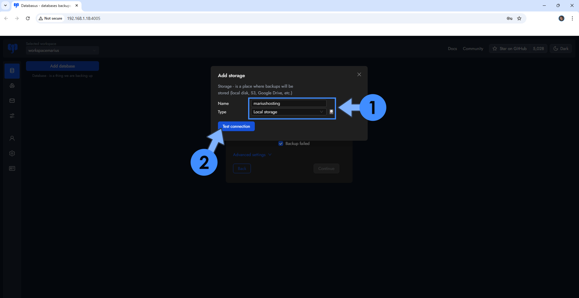 Databasus Synology NAS Set up 11 new 2027