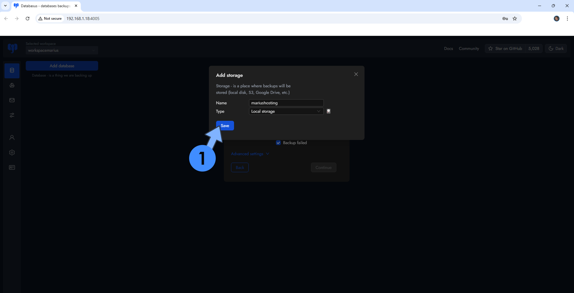 Databasus Synology NAS Set up 12 new 2027