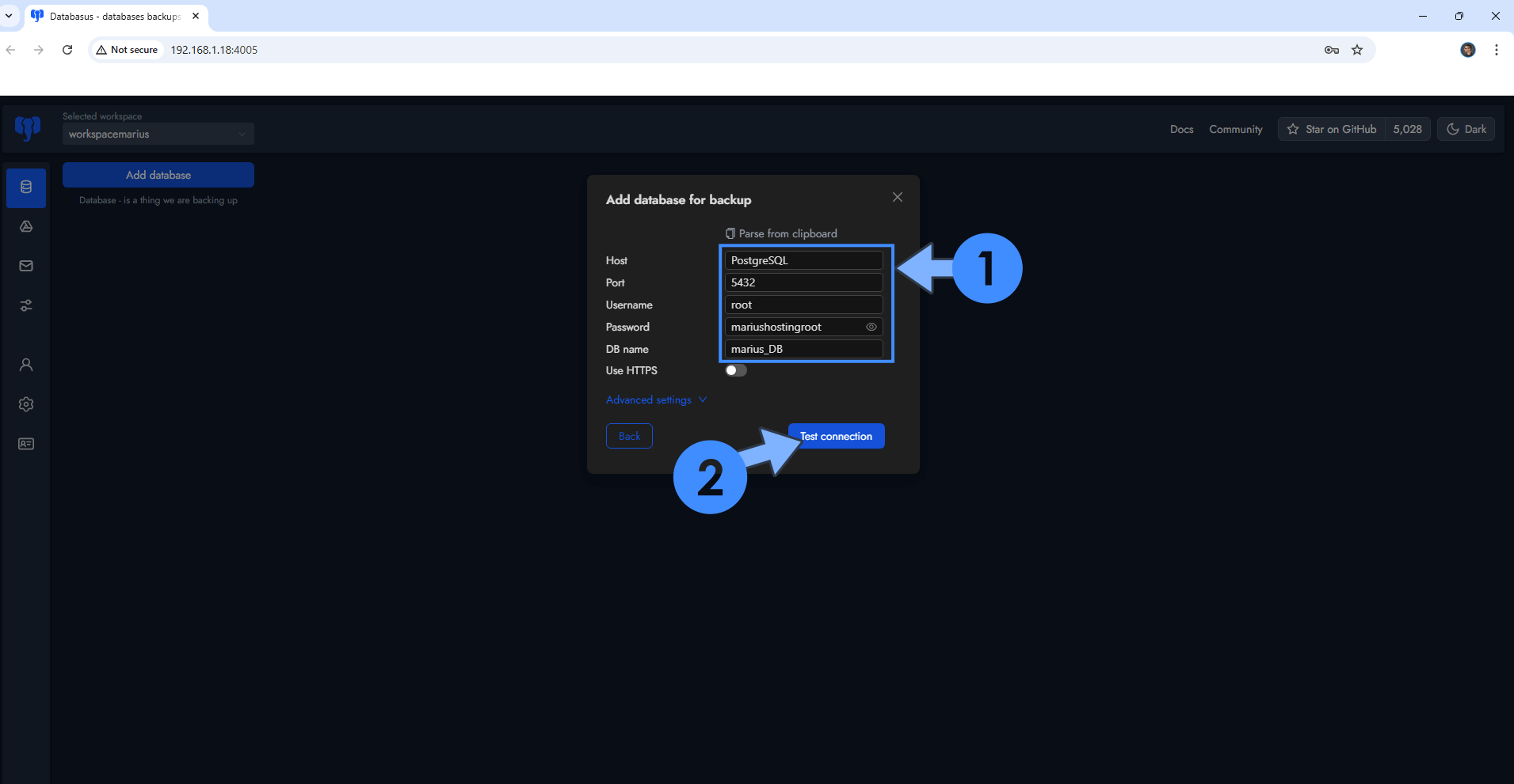 Databasus Synology NAS Set up 7 new 2027