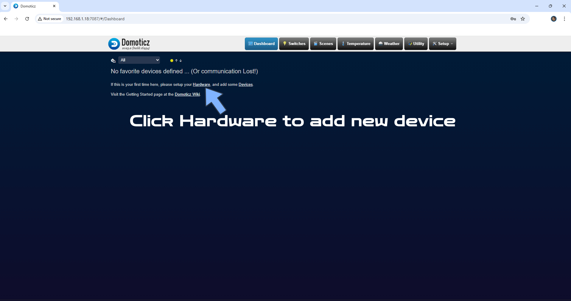 Domoticz UGREEN NAS Set up 5