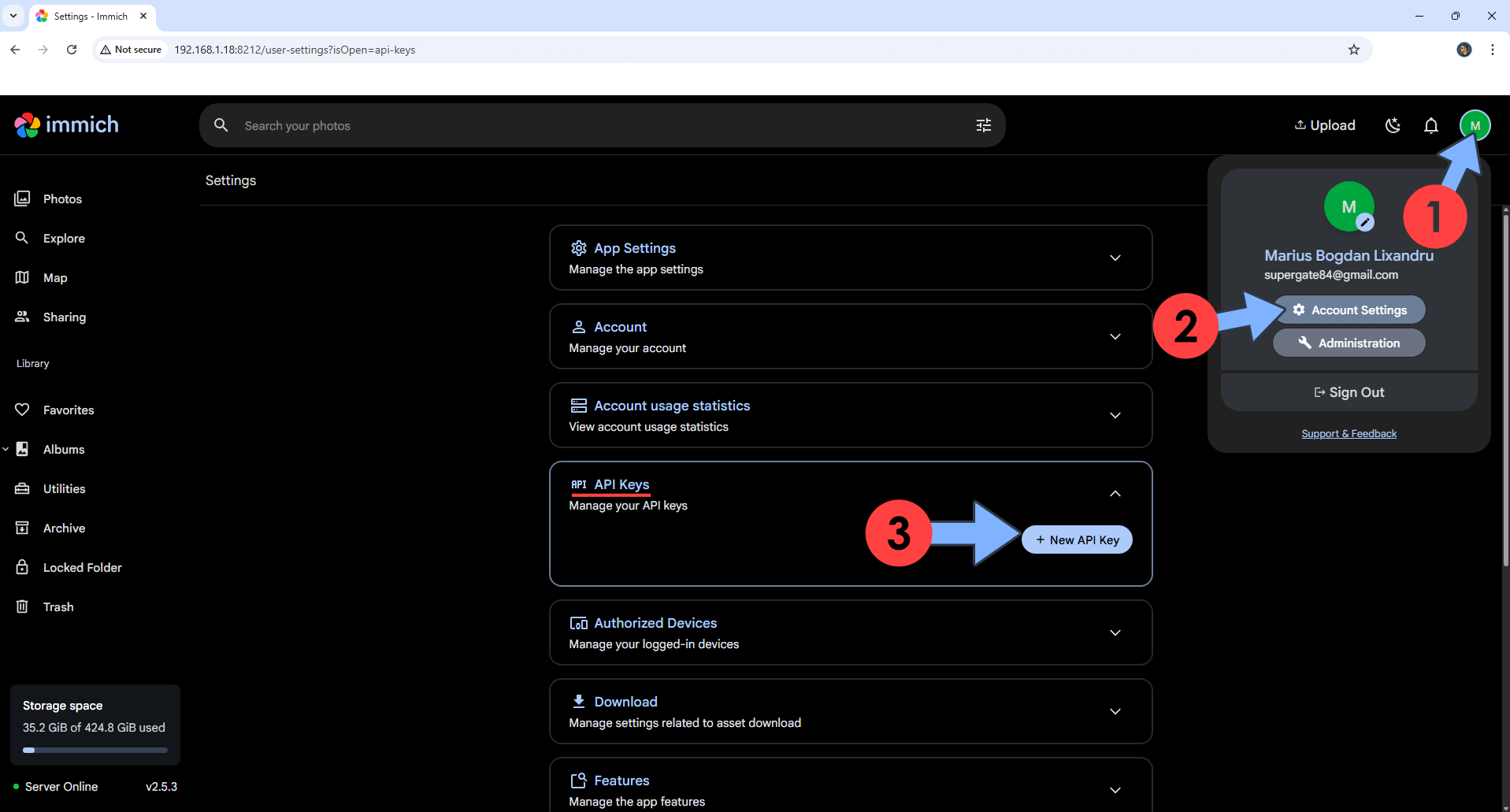 Immich POWER TOOLS Synology NAS Set up 1