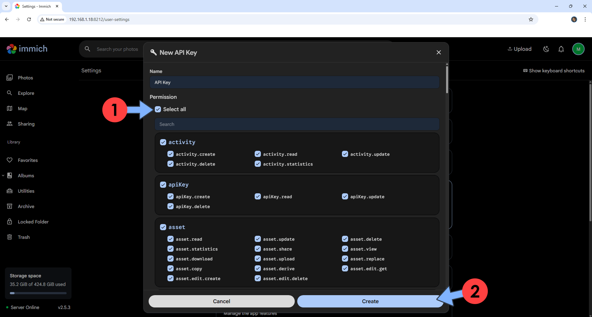 Immich POWER TOOLS Synology NAS Set up 2