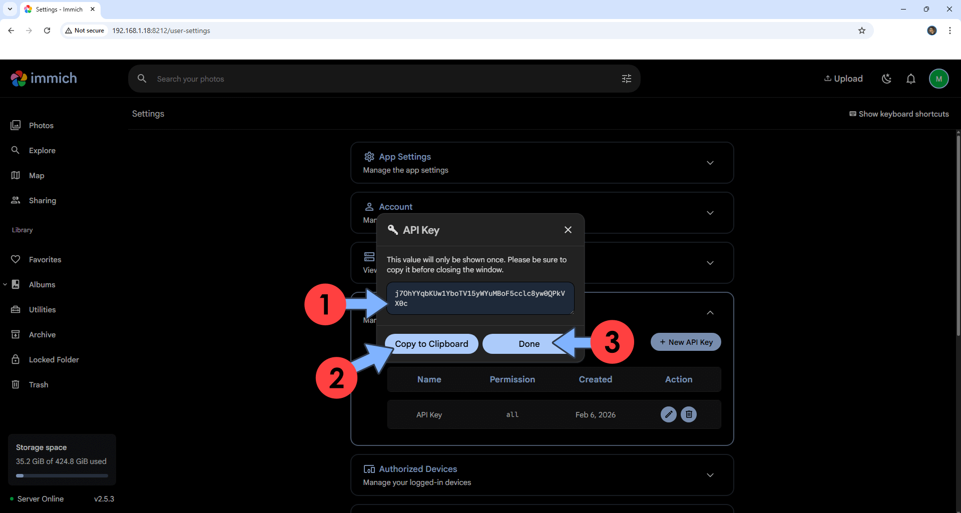 Immich POWER TOOLS Synology NAS Set up 3