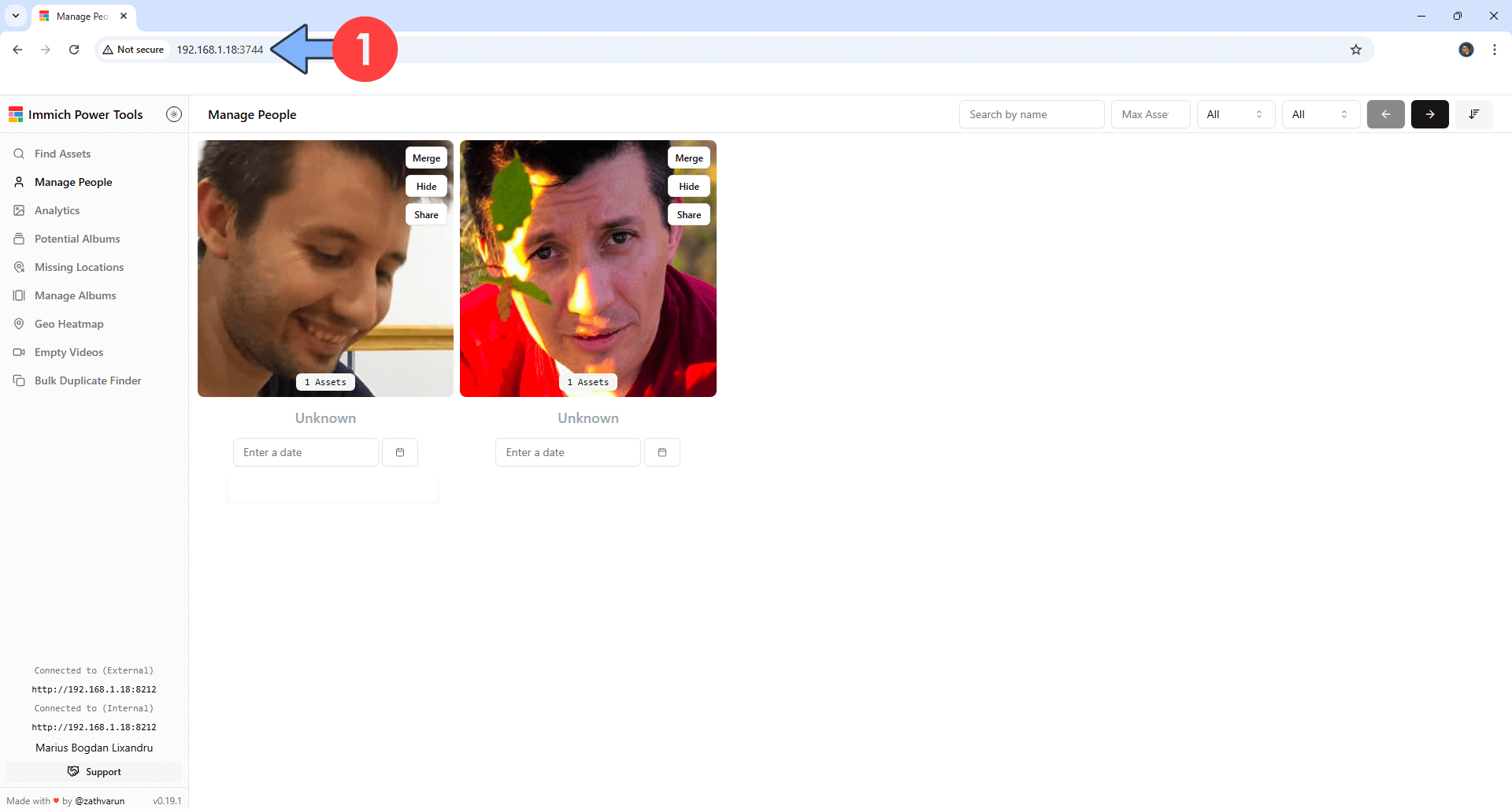 Immich POWER TOOLS Synology NAS Set up 8