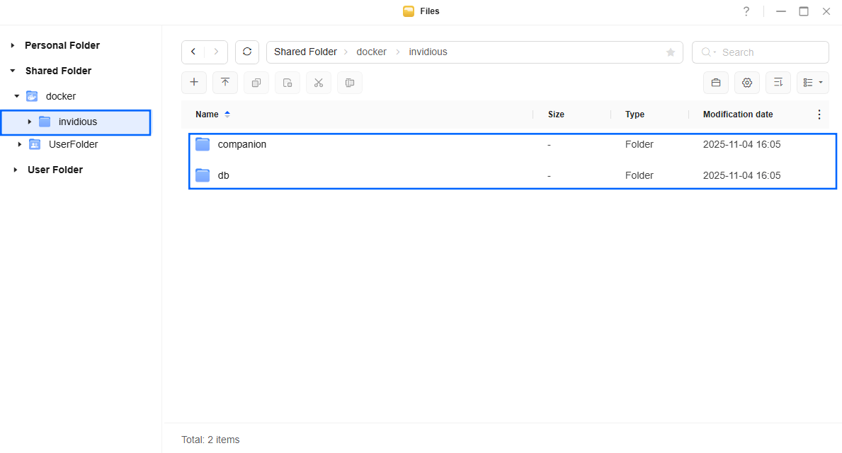 Invidious UGREEN NAS Set up 3