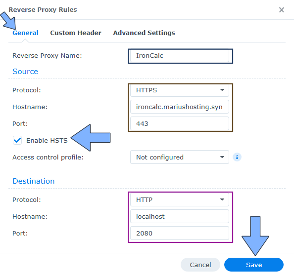 IronCalc Synology NAS Set up 3