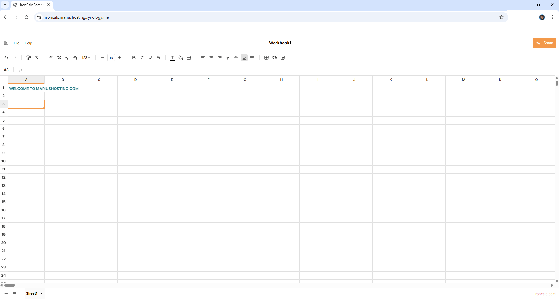 IronCalc Synology NAS Set up 9