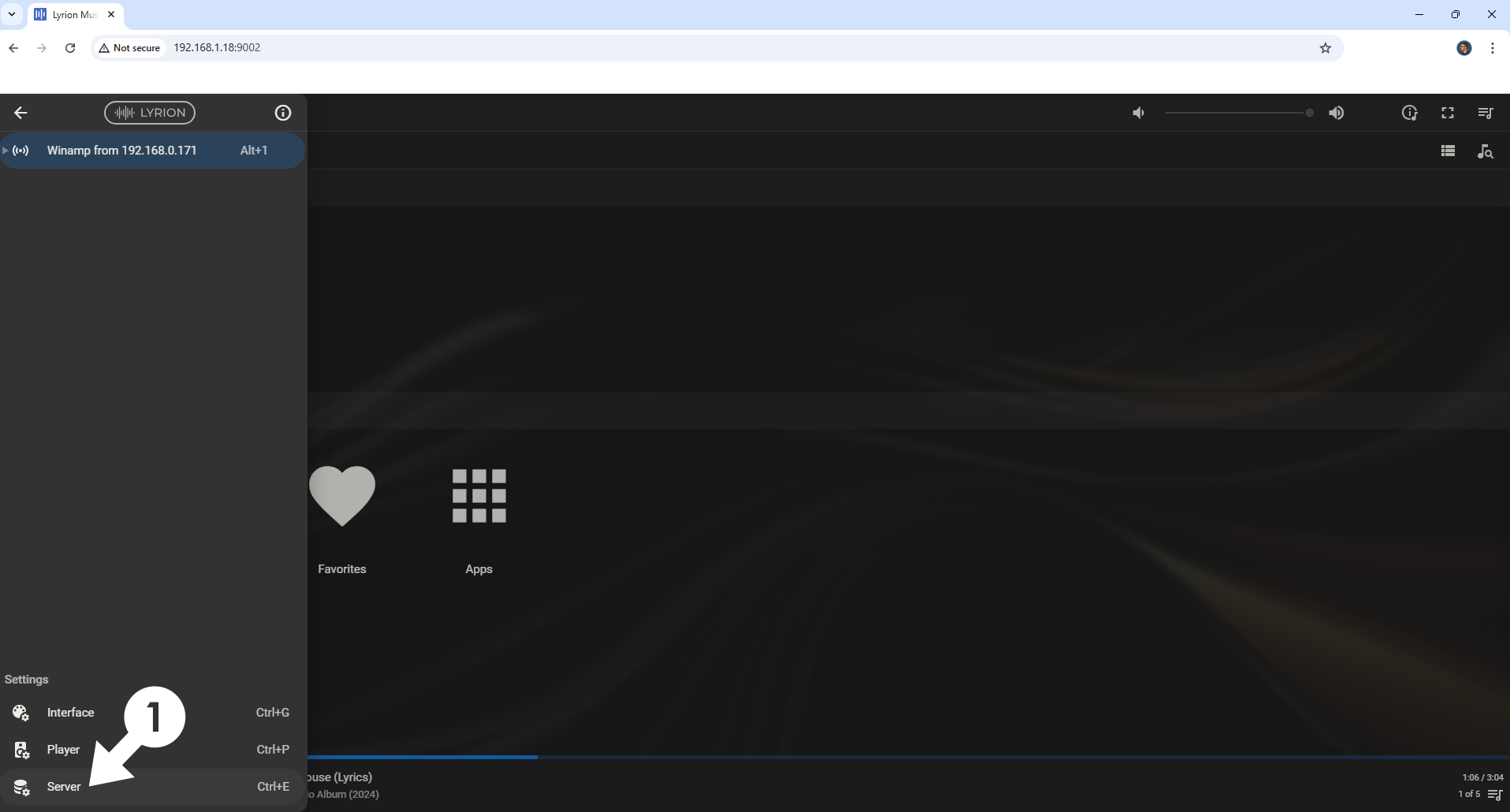 Lyrion Music Server UGREEN NAS Set up 16