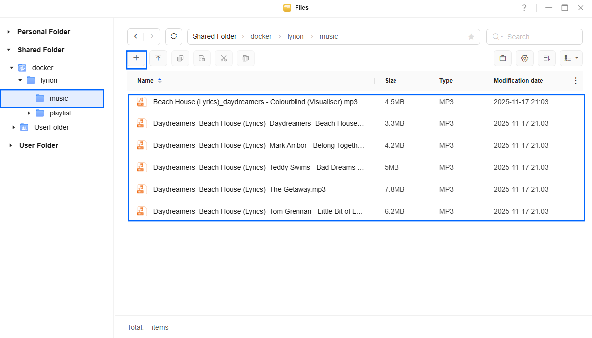 Lyrion Music Server UGREEN NAS Set up 3
