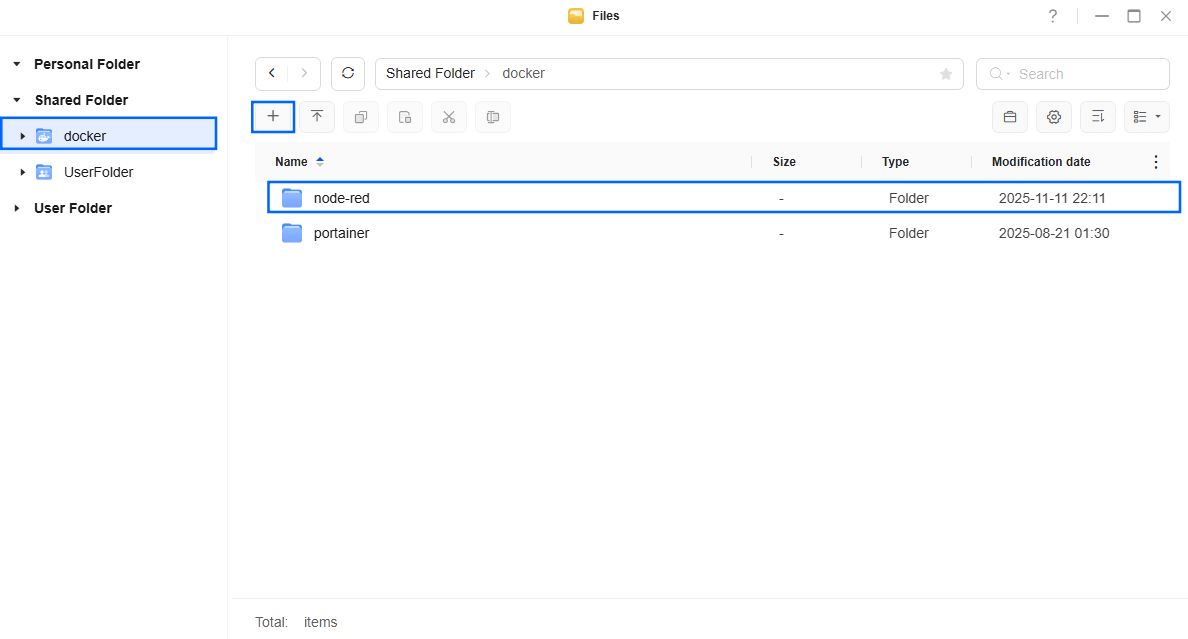 Node-RED UGREEN NAS Set up 1