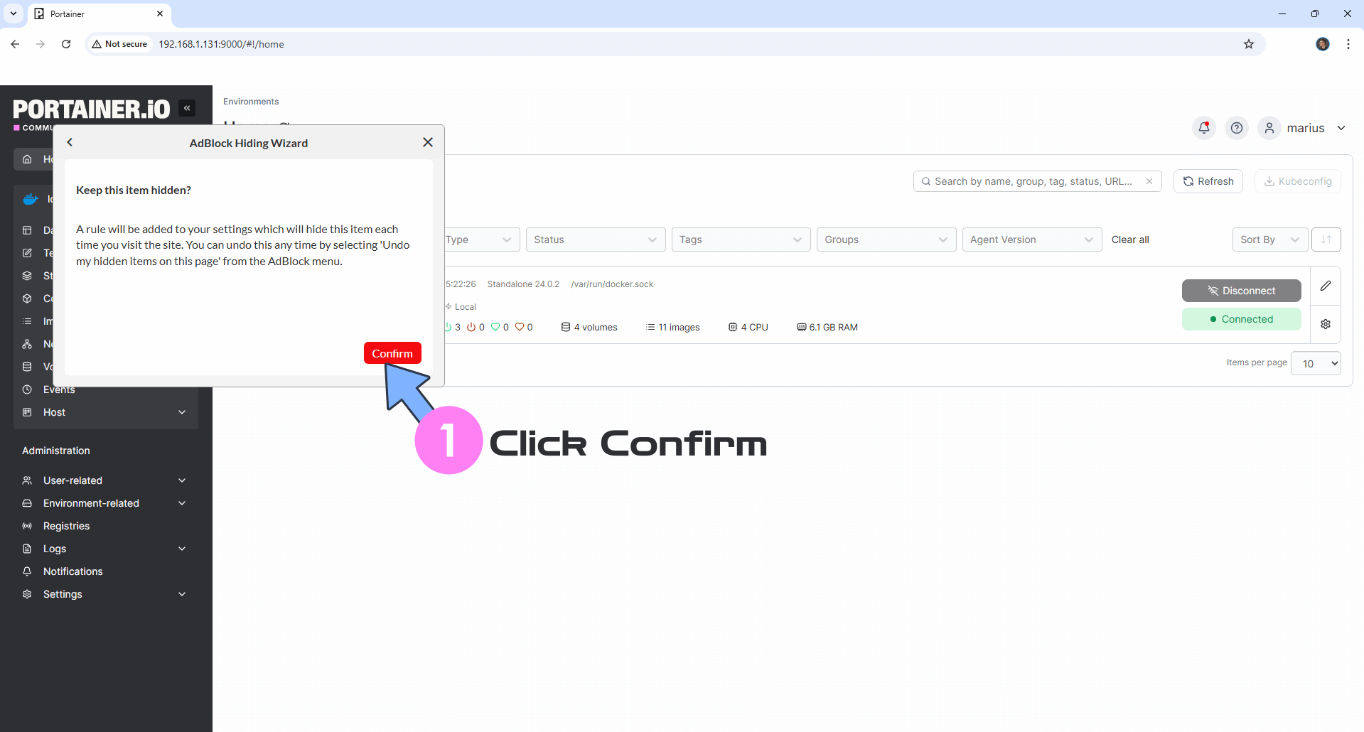 Portainer UGREEN NAS Docker Install 22